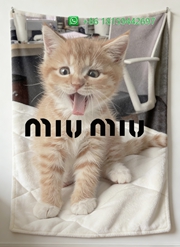 Miumiu Throw Blankets